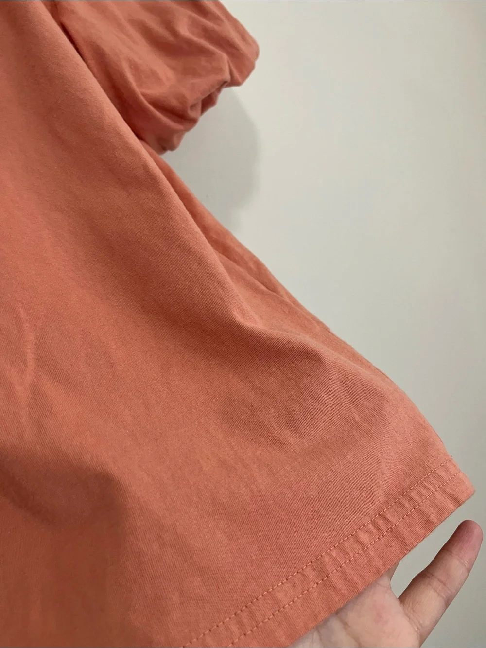 J. Crew Salmon Dusty Pink Lace Trim Blouse Top Short Puff Sleeve Size XS Office